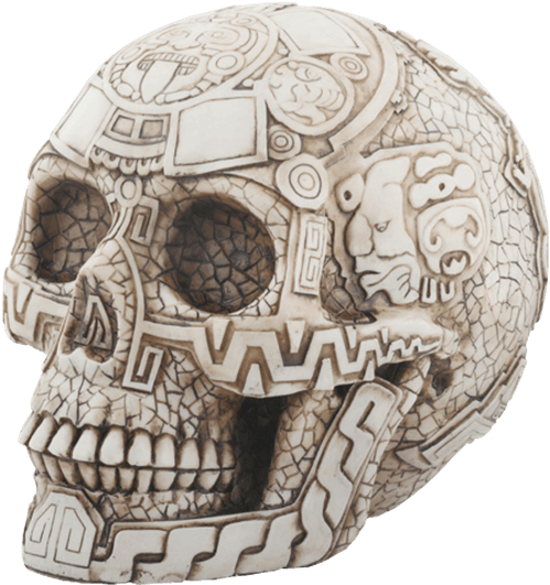Aztec Skull - Aztec Day Of The Dead Skulls Clipart (555x555), Png Download