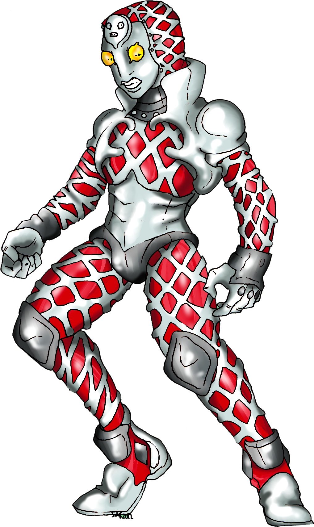 Xenorama Reblog Factory - Figurine Jojo King Crimson Clipart (1094x1759), Png Download