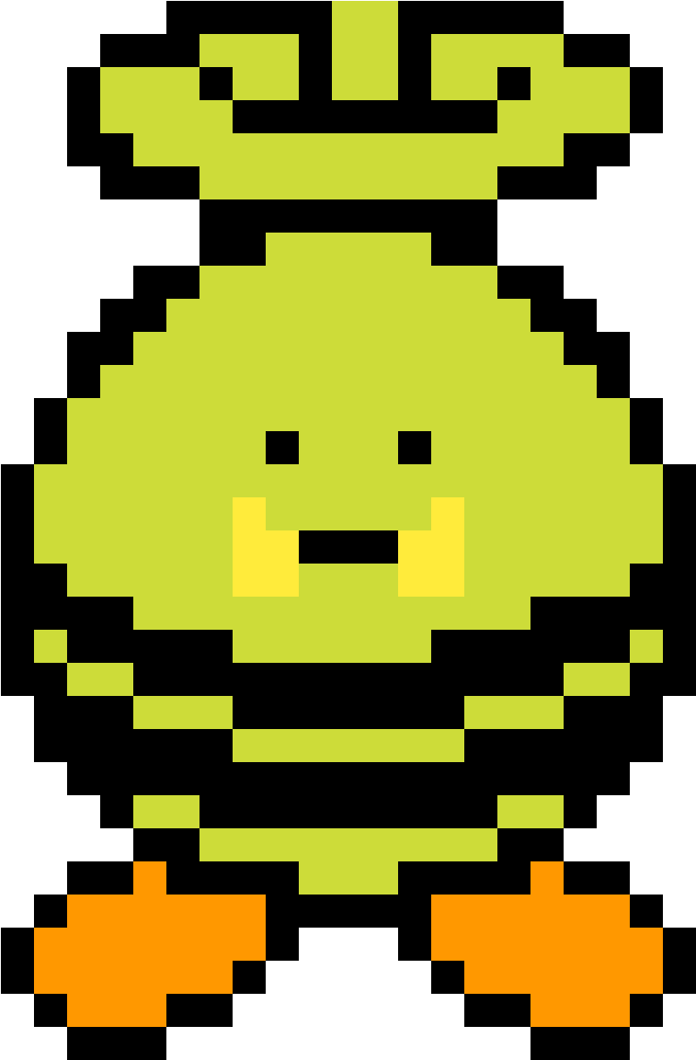 Pokemon Gold And Silver Beta Ver - Koro Sensei Pixel Art Clipart (1184x1184), Png Download