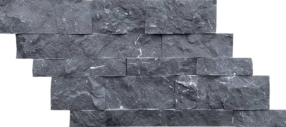 Black Marble - Stone Wall Clipart (1000x444), Png Download