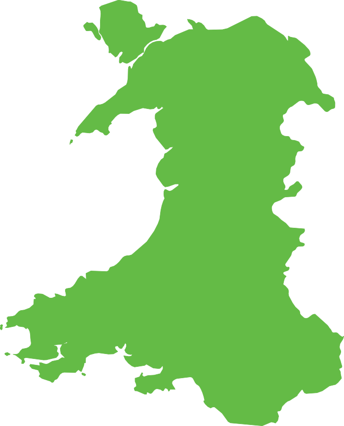 North Wales Mid Wales South East Wales South West Wales - Wales Health Board Map Clipart (698x864), Png Download