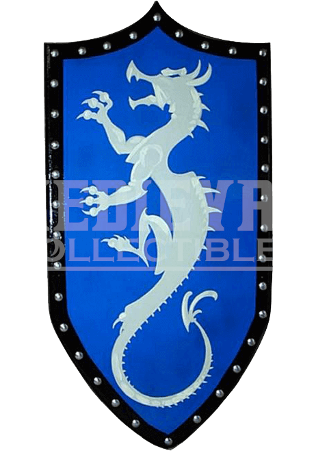 Dragon Medieval Shield Designs Clipart (669x669), Png Download