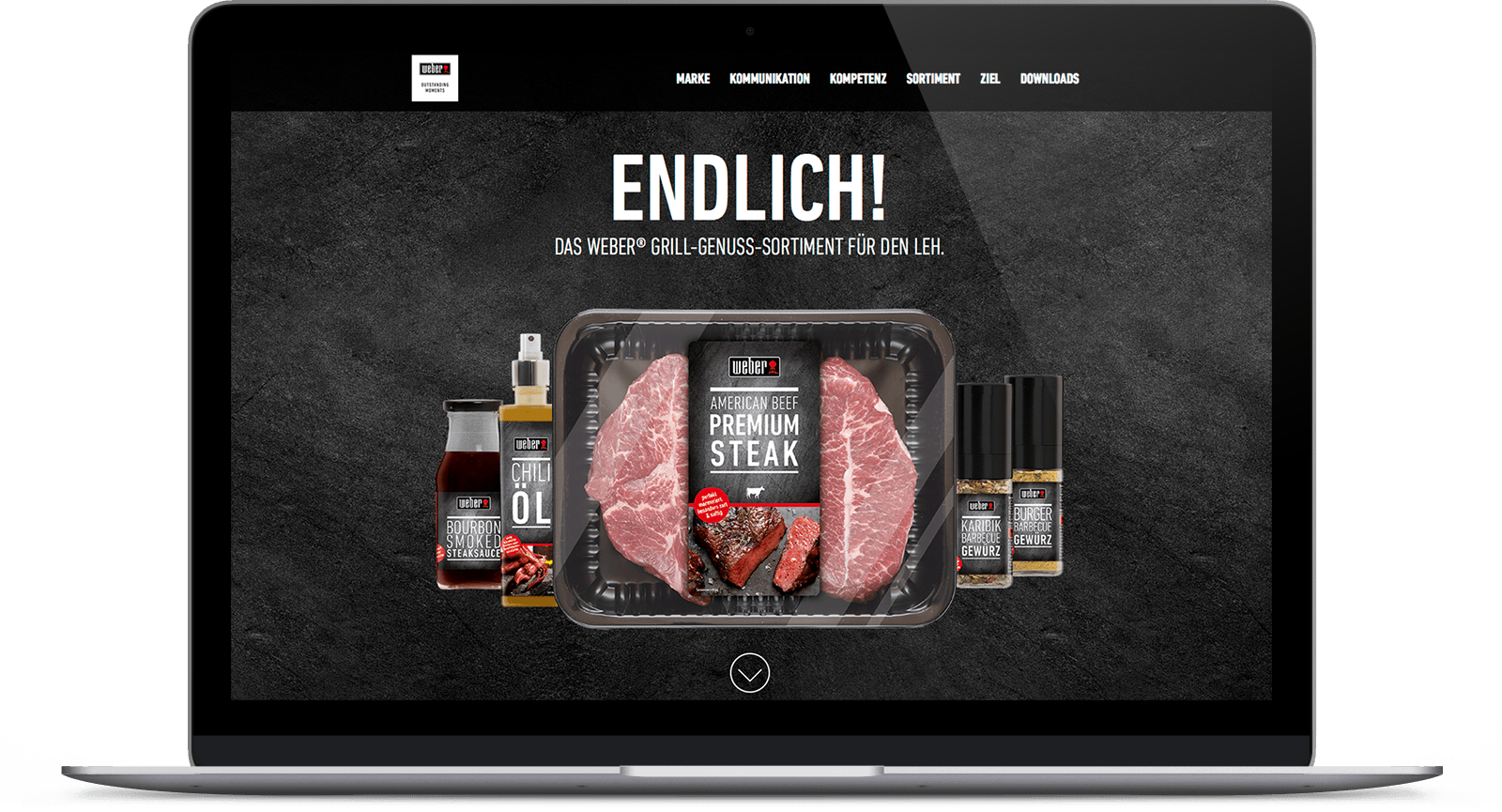 04 Weber Mockup Macbook - Corned Beef Clipart (1600x865), Png Download