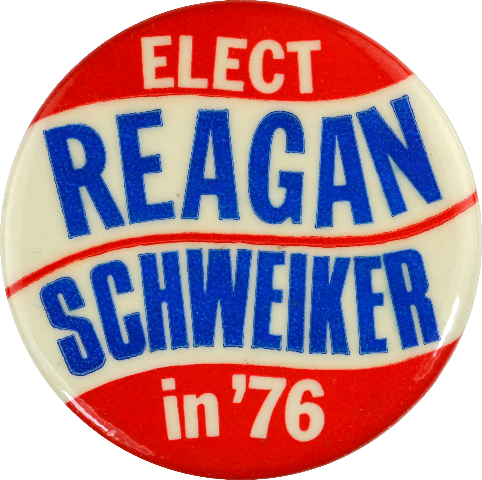 Elect Reagan-schweiker In '76 - Badge Clipart (1630x1623), Png Download