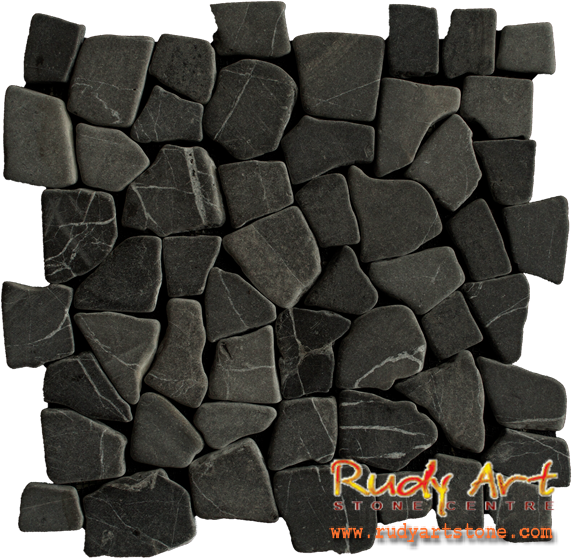 Black Marble Flat Image - Stone Wall Clipart (572x559), Png Download