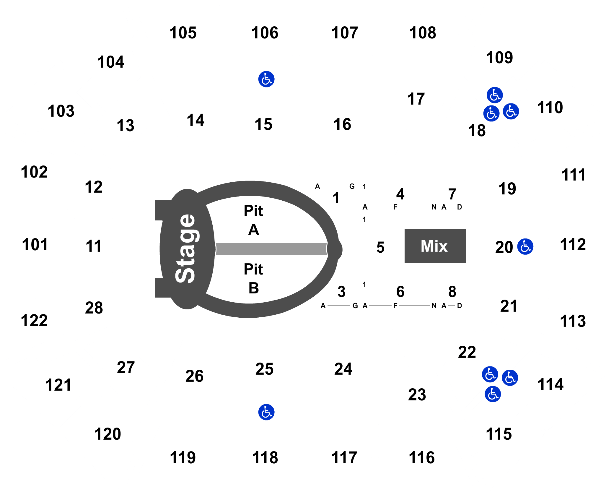 Event Info - Mohegan Sun Arena Seating Chart Clipart (2100x1688), Png Download