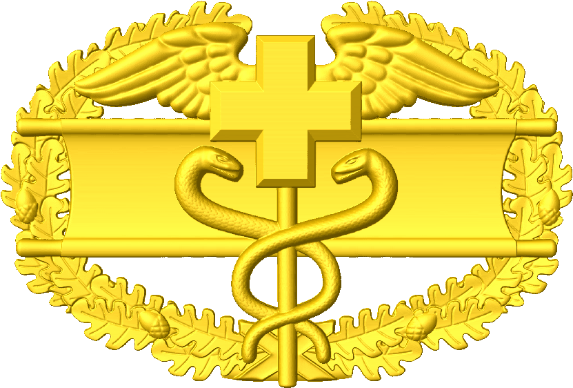 Combat Medic Badge Png - Army Medics Badge Clipart (831x562), Png Download