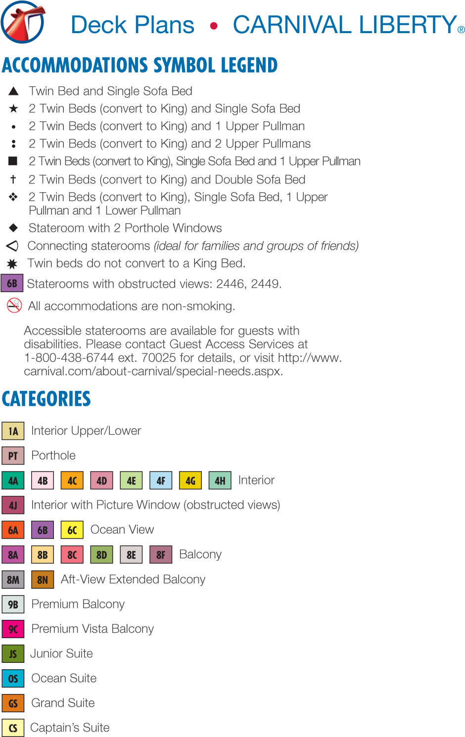 Carnival Liberty Deck Plans Carnival Liberty Cruise, - Carnival Sunrise Deck Plan Clipart (950x1510), Png Download