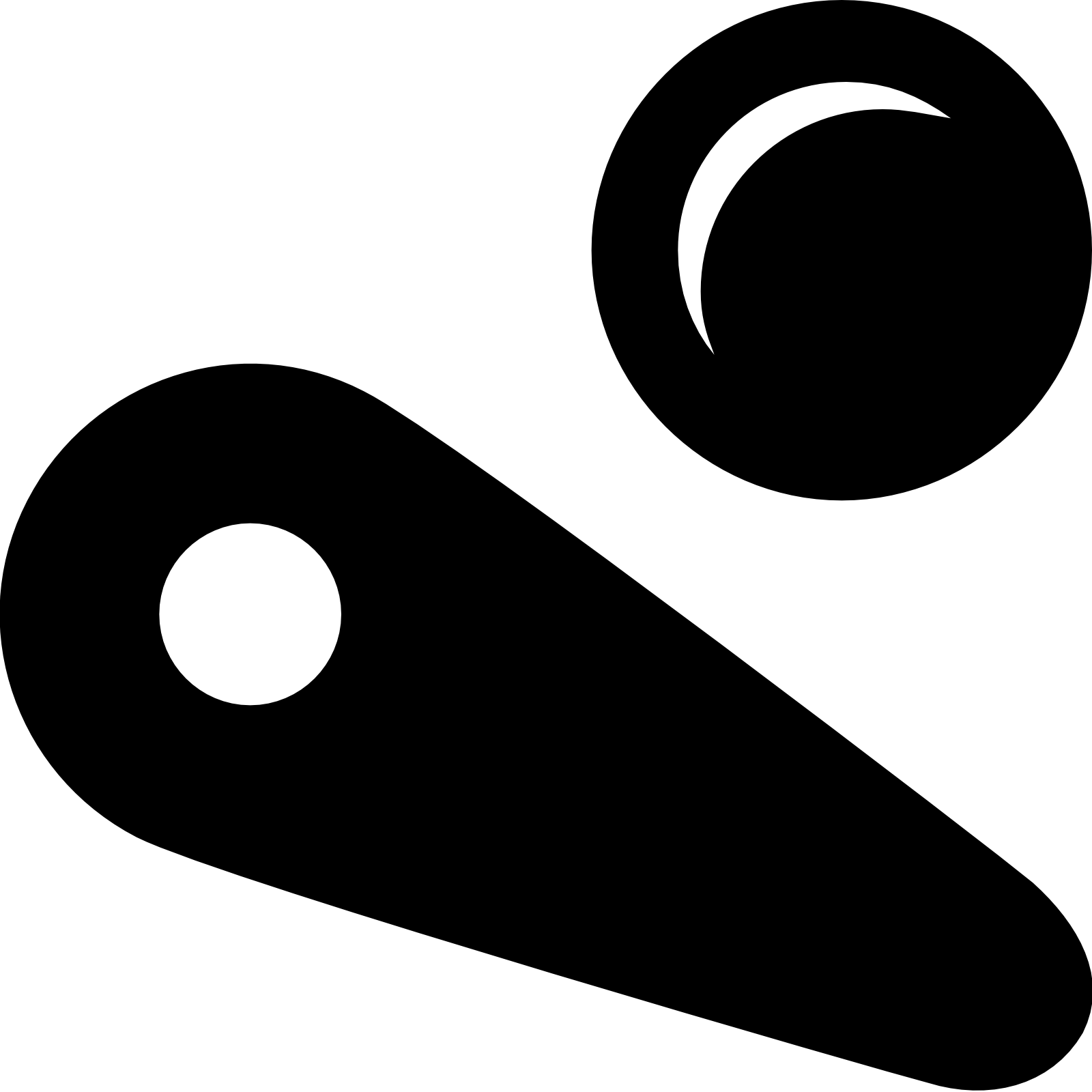 This Logo Looks Like The Little Thing That Hits The - Circle Clipart (1600x1600), Png Download