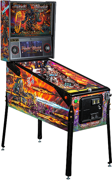 Pinball - Black Knight Sword Of Rage Pinball Clipart (750x602), Png Download