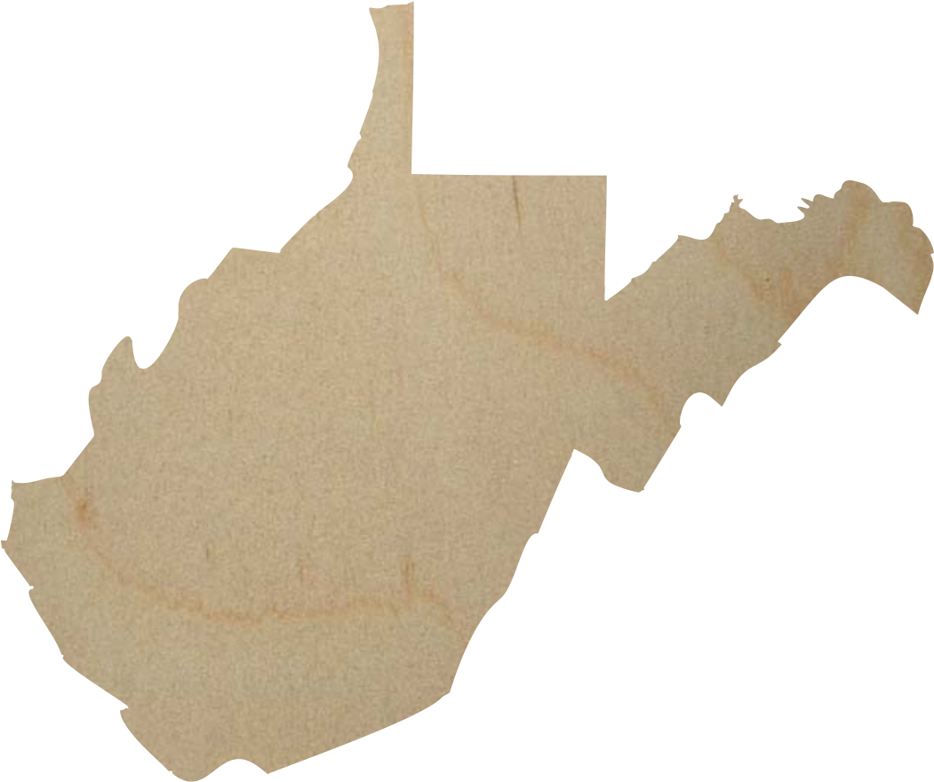 West Virginia State Wood Cutout - West Virginia Clipart Png Transparent Png (1124x1690), Png Download