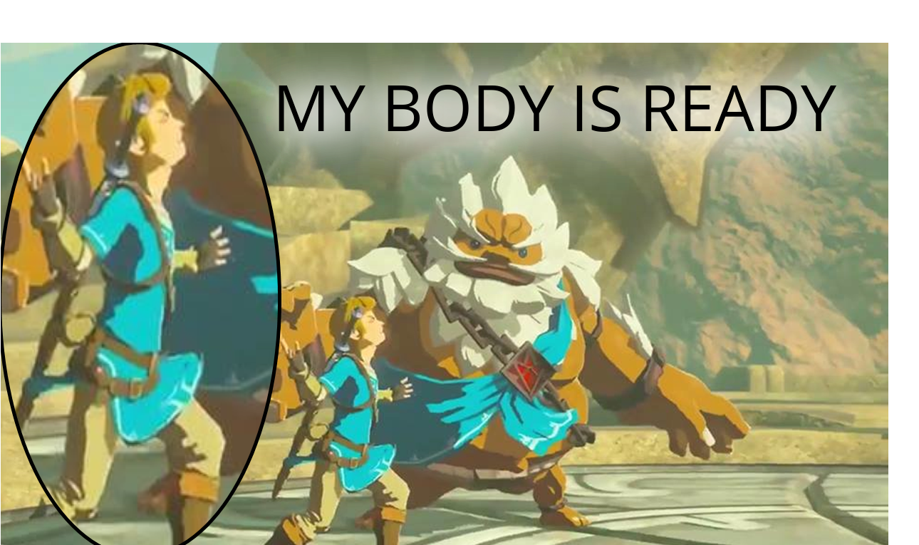 Caption Contest - Botw Daruk Clipart (1353x806), Png Download