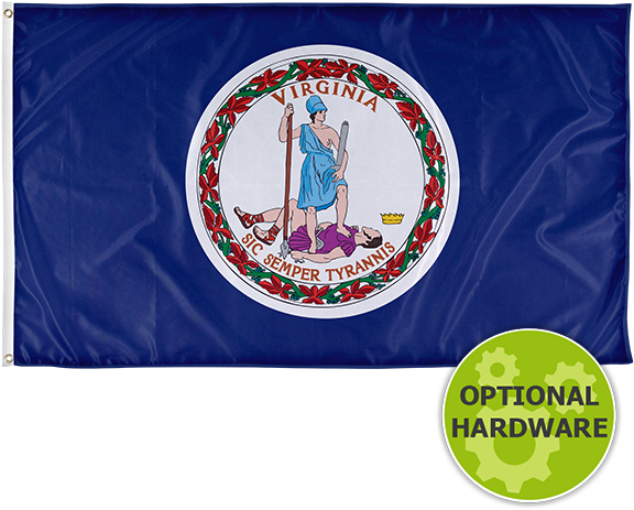 Virginia State Flag - Official Virginia State Flag Clipart (686x600), Png Download