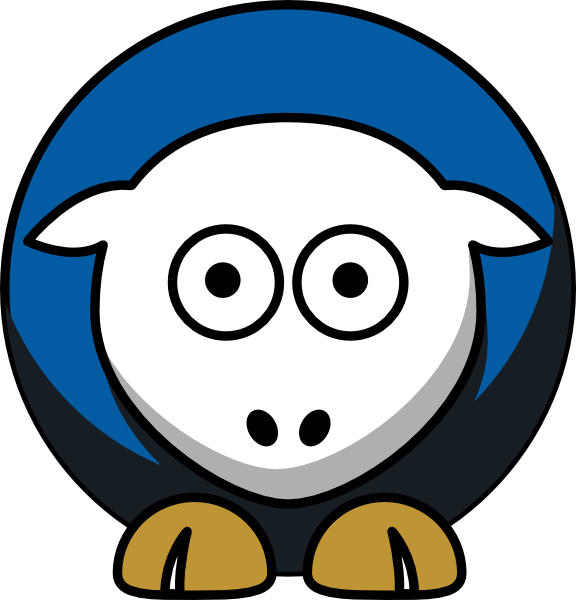 Original Png Clip Art File Sheep - College Football Transparent Png (576x600), Png Download