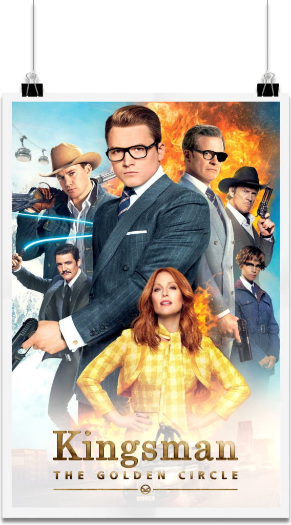 The Golden Circle Is A 2017 Action/adventure Film Directed - Movie Kingsman Golden Circle Clipart (568x1024), Png Download