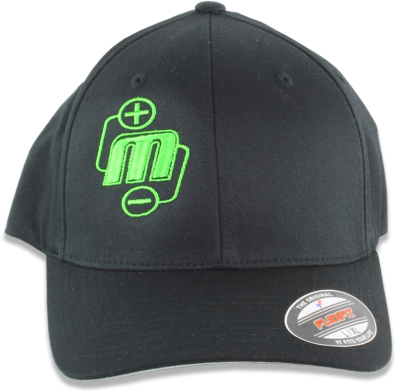 Mechman Embroidered Black Flexfit Fitted Hat - Baseball Cap Clipart (800x800), Png Download