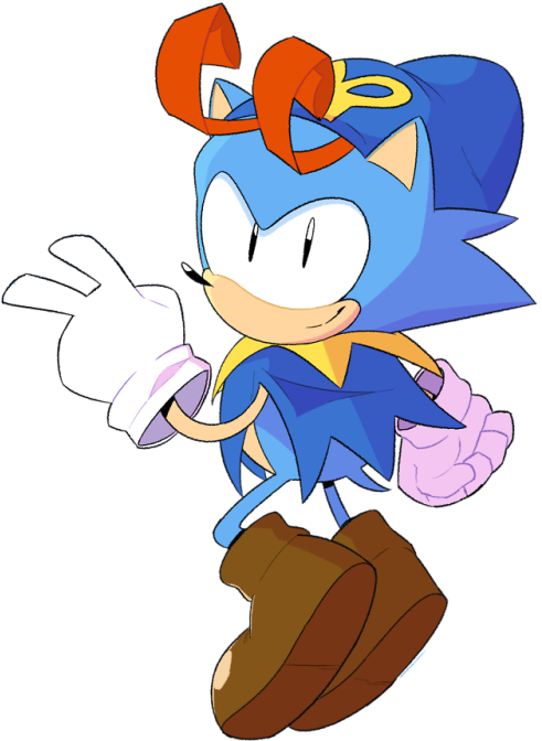 Sonic With Some Joe And Two Sonics I Did For @lilboulder's - Cartoon Clipart (500x691), Png Download
