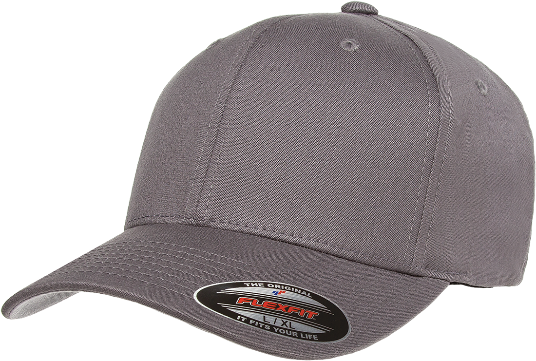 The Hat Pros Blank Flexfit V-flexfit Cotton Twill Fitted - Baseball Cap Clipart (1100x741), Png Download