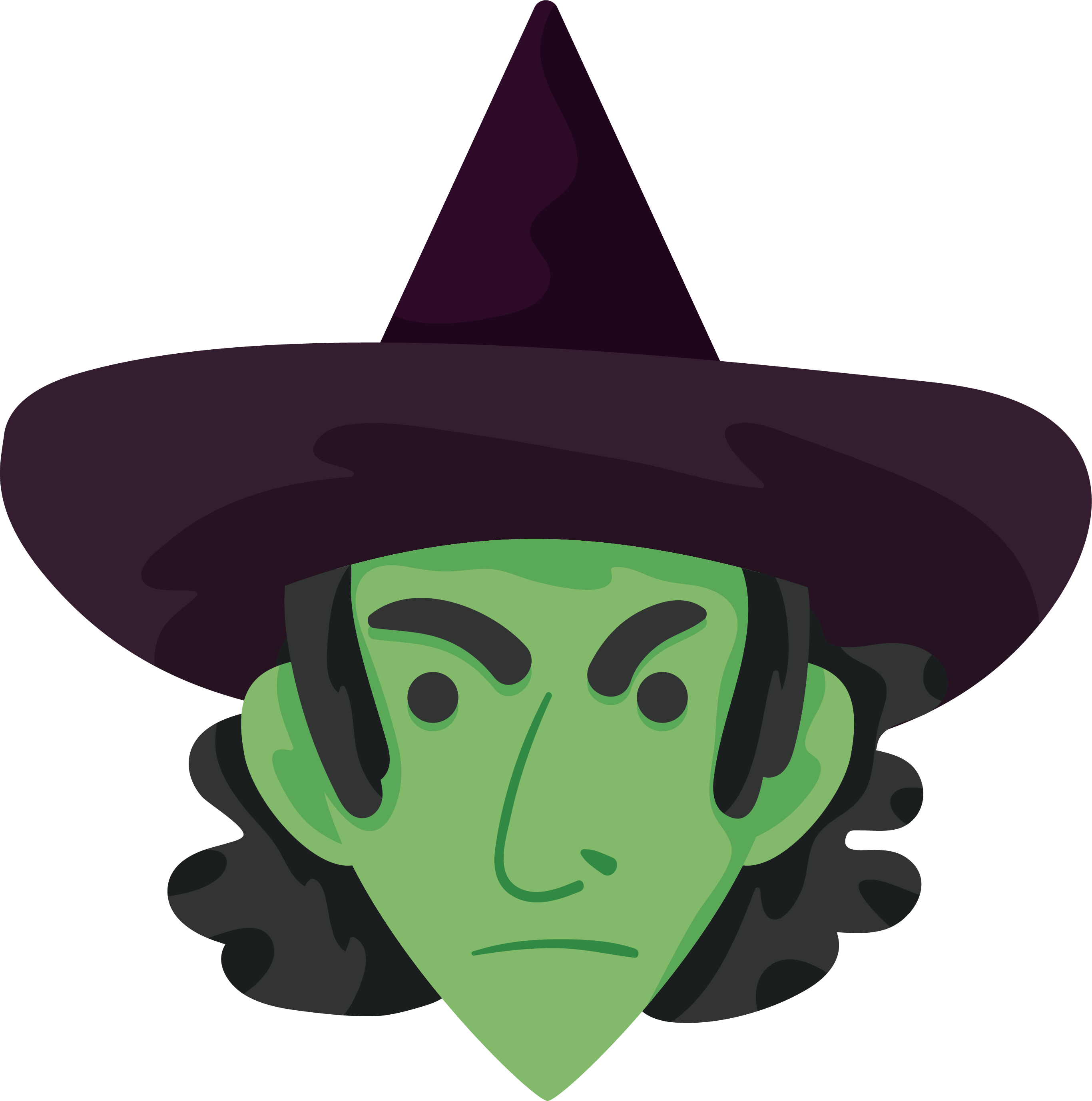 Witchcraft Clipart Green Witch - الساحرة الخضراء - Png Download (2732x2755), Png Download