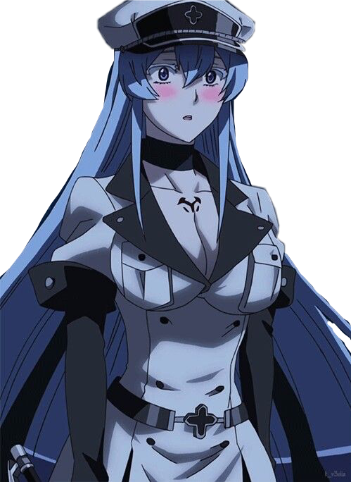 Esdeath Sticker - Akame Ga Kill Esdeath Mobile Clipart (499x684), Png Download