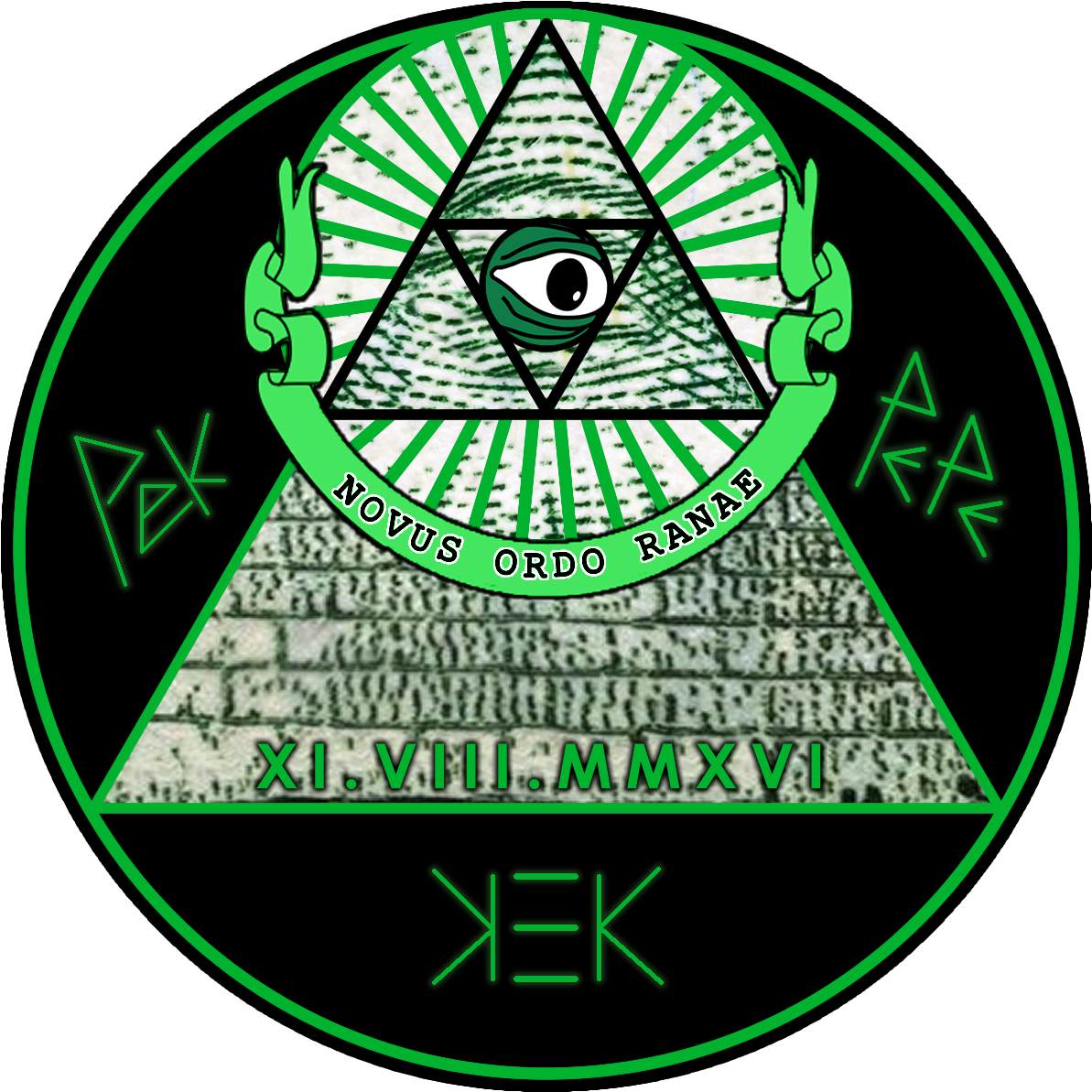 997kib, 1280x1280, Eyeofkek - Great Seal Of The United Clipart (1280x1280), Png Download