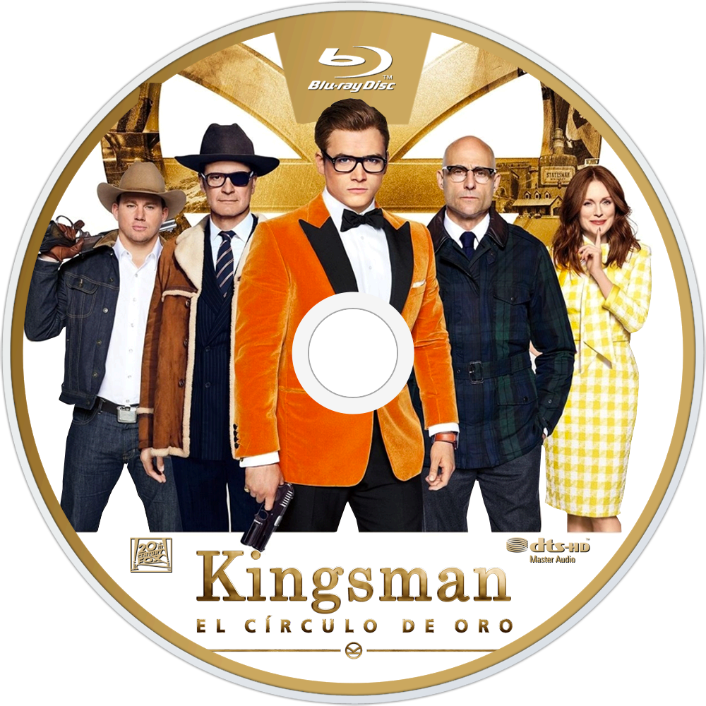 The Golden Circle Bluray Disc Image - Kingsman The Golden Circle Kino Clipart (1000x1000), Png Download