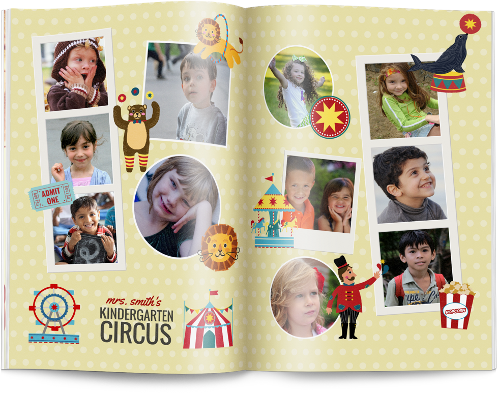 Yearbook Pictures - - Collage Clipart (1024x808), Png Download