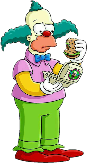 Krusty The Clown Iphone Clipart (480x837), Png Download