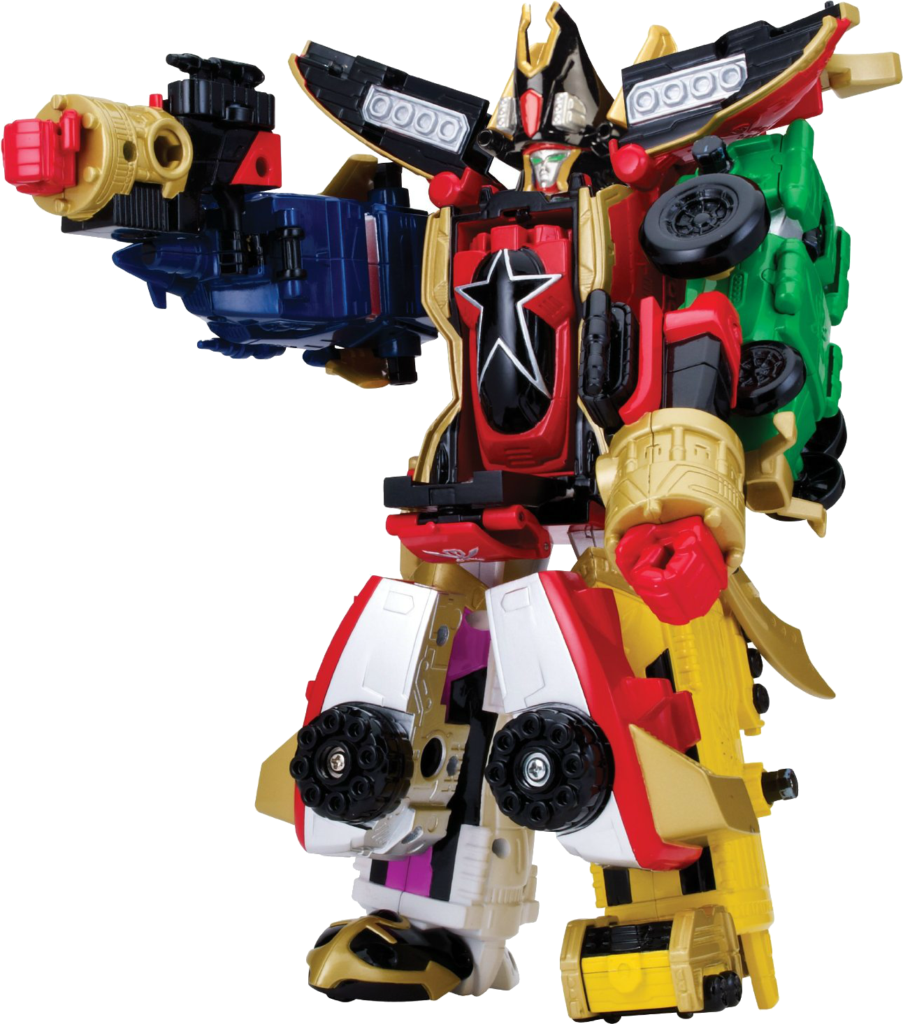 Legendary Zeo Megazord , Png Download - Power Rangers Super Mega Force Red Ranger Zords Clipart (1292x1465), Png Download