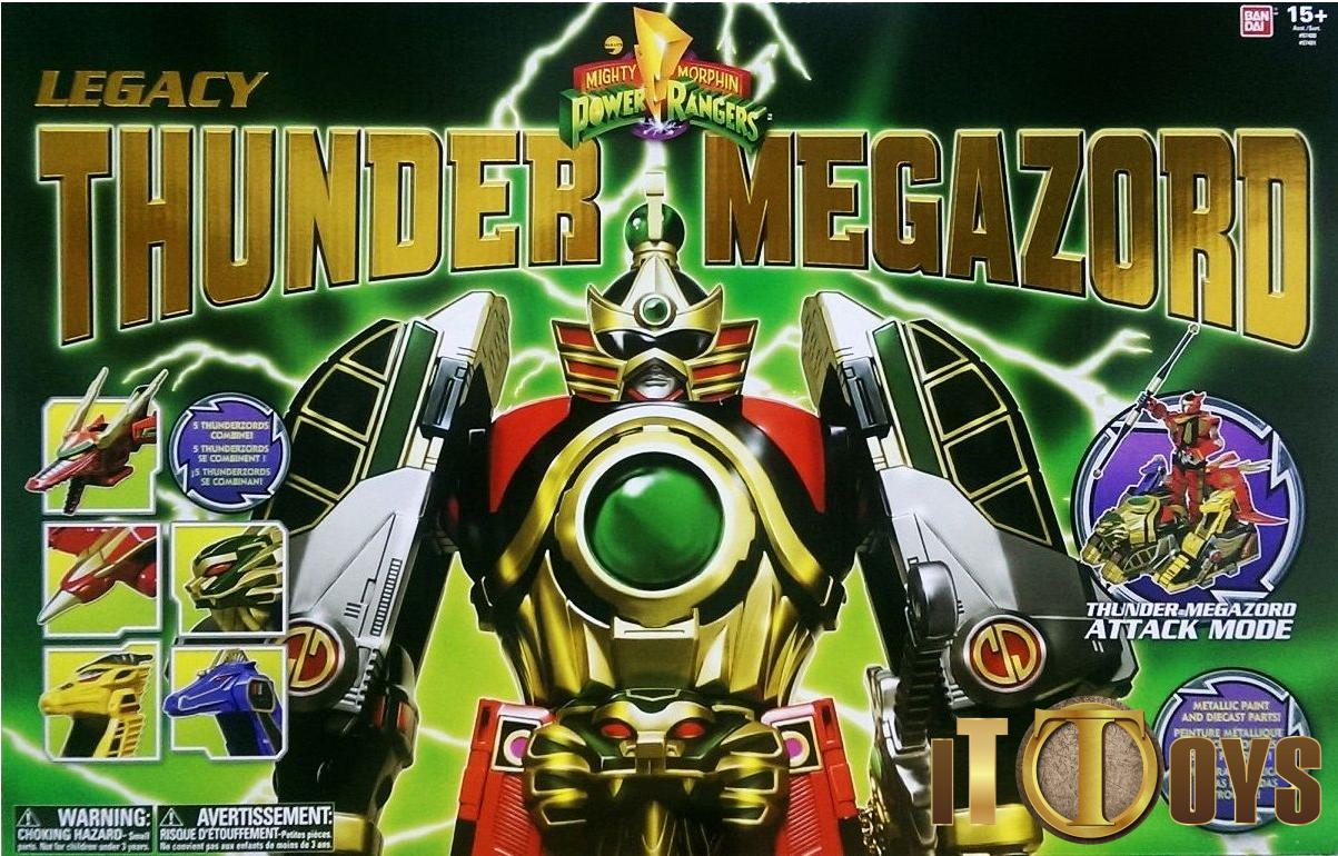 Power Ranger Legacy - Mighty Morphin Power Rangers Legacy Thunder Megazord Clipart (1202x1202), Png Download