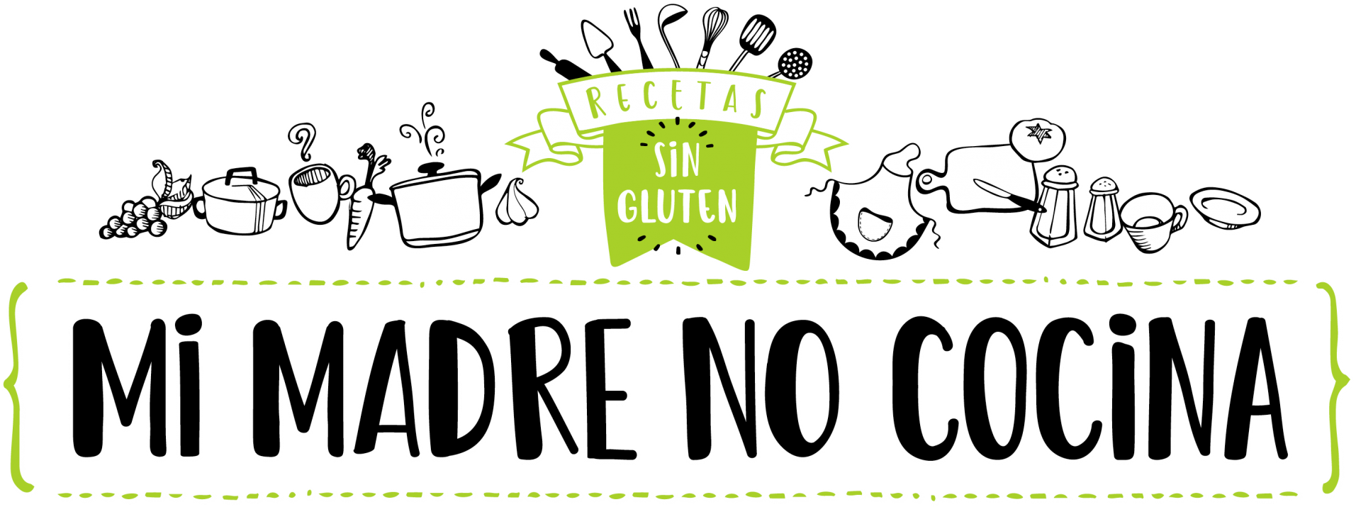 Mi Mama No Cocina Clipart (2000x799), Png Download