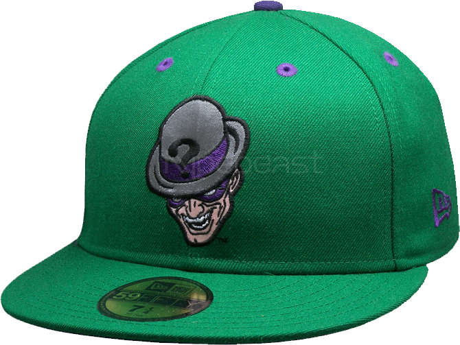 The Riddler New Era Fiited - Dc Comics New Era Cap Clipart (670x503), Png Download