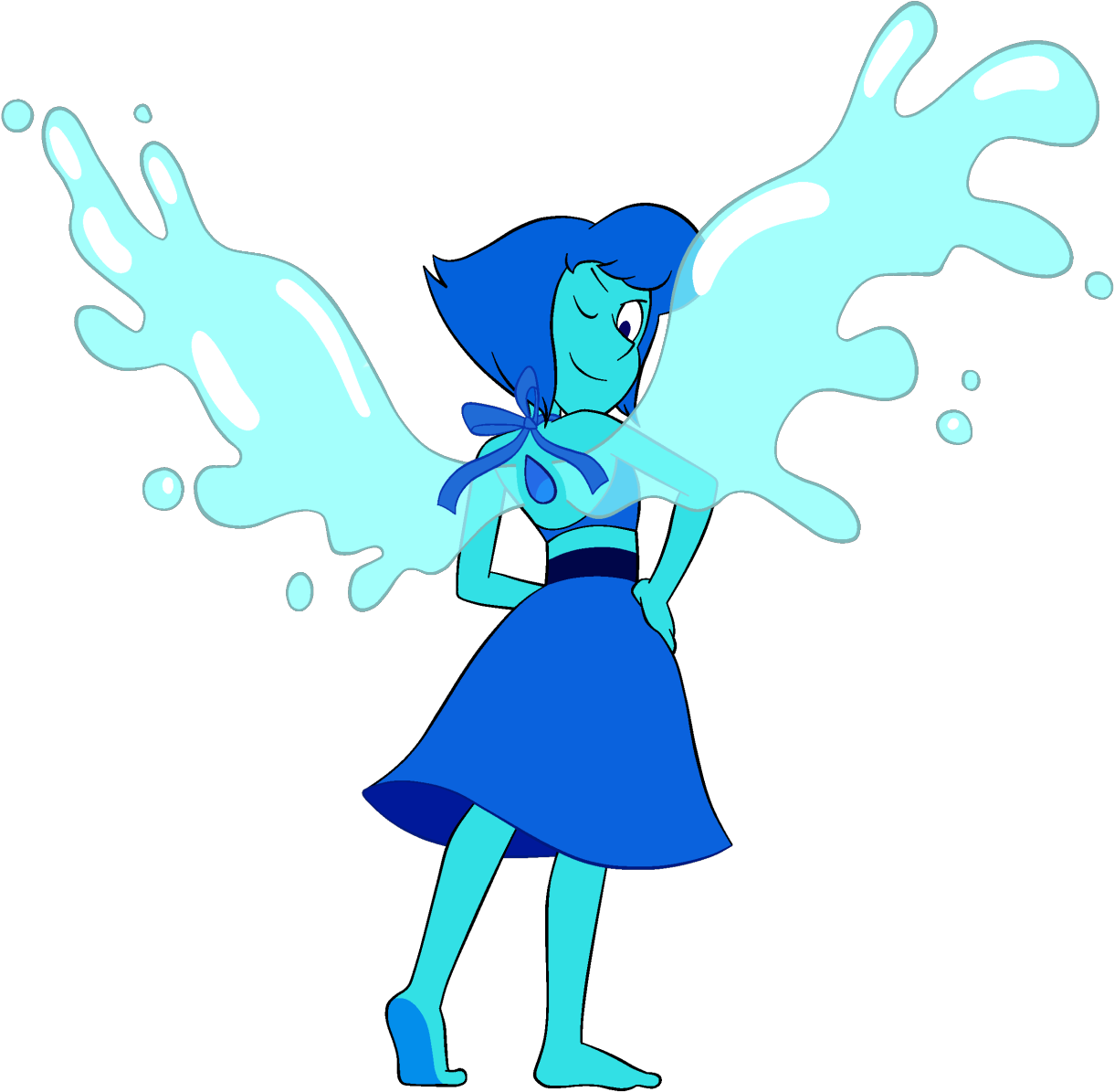 Here Is A Transparent Lapis Lazuli The New Crystal - Steven Universe Lapis New Crystal Gems Clipart (1280x1255), Png Download