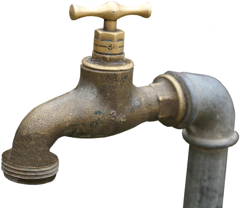 Faucet, Brass, Tap, Brass Faucet, Old, Metal, Iron, - Faucet Brass Clipart (854x720), Png Download