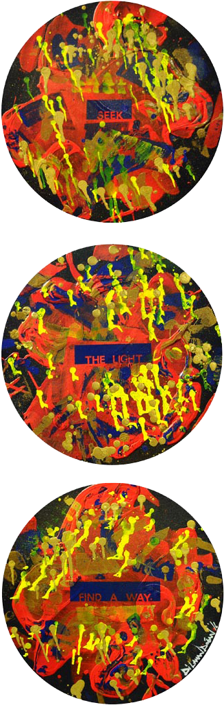 ''seek The Light, Find A Way - Circle Clipart (405x1080), Png Download