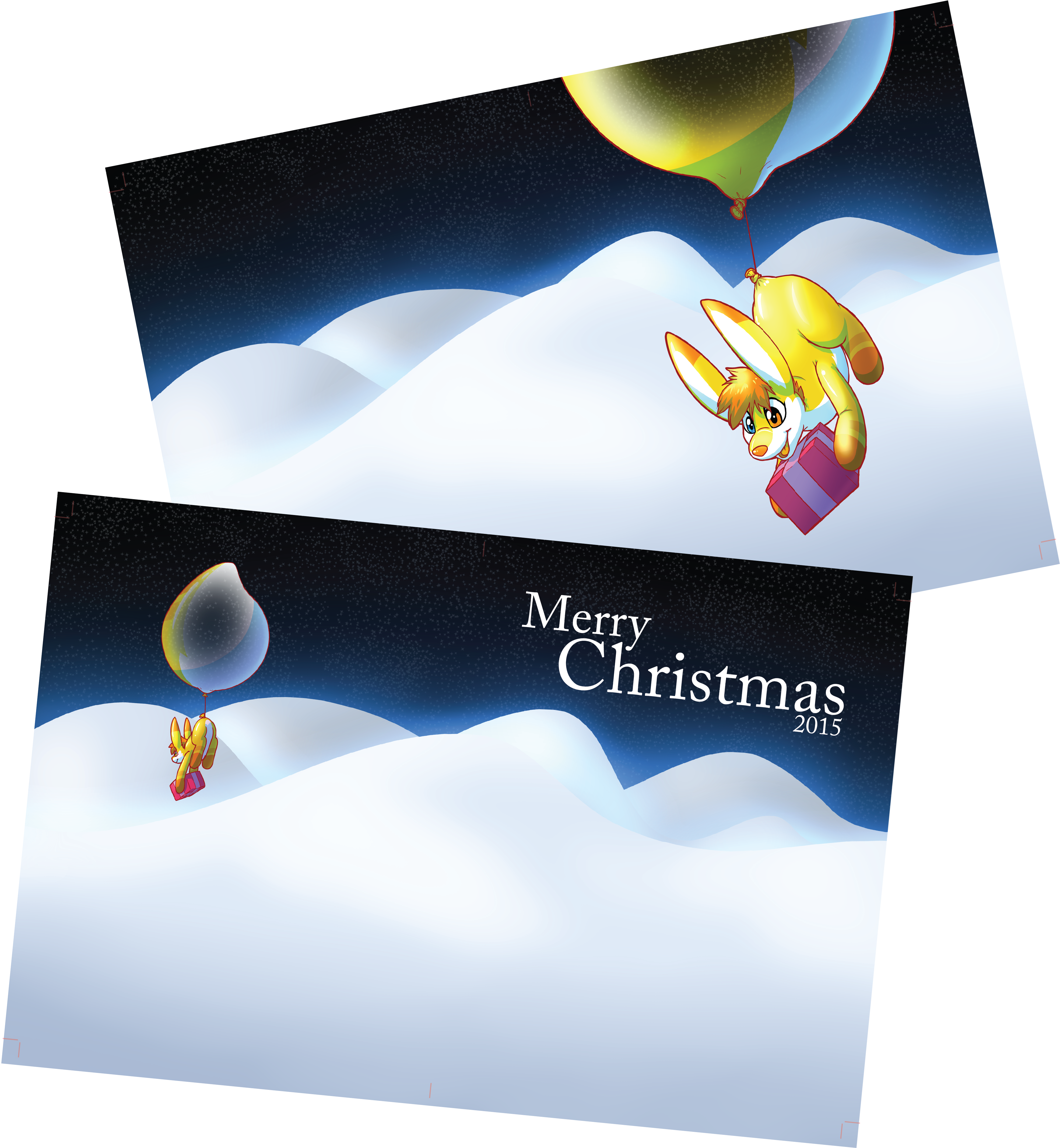 Christmas Cards - Graphic Design Clipart (4245x4509), Png Download