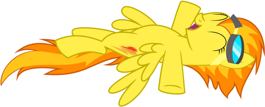 Supermarine Spitfire Pony Yellow Flower Mammal Vertebrate - Mlp Spitfire Png Clipart (900x400), Png Download