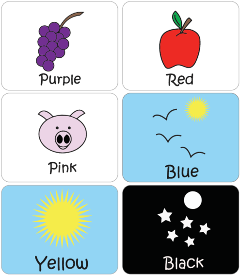 Easily Teach Your Toddler Their Colors With This Free, - Learning Color Flashcards Clipart (500x647), Png Download