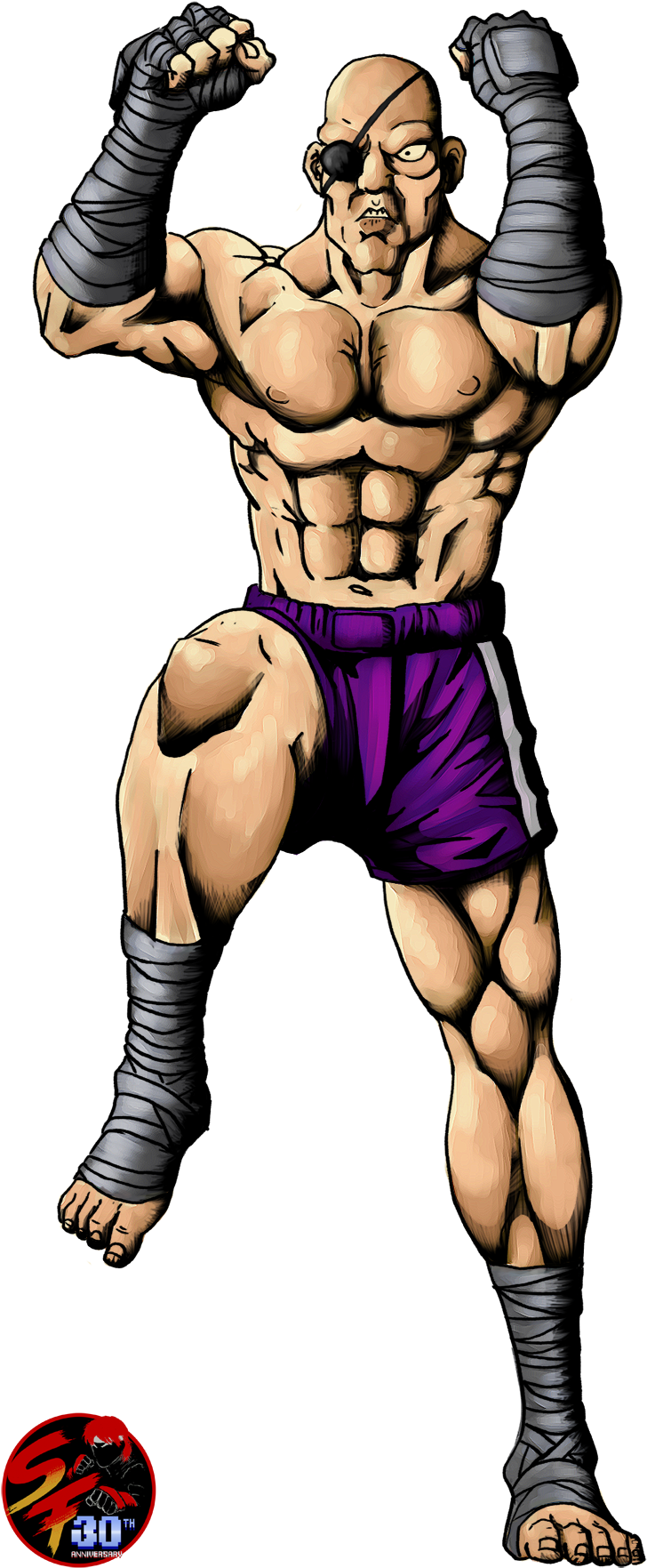 “street Fighter Is One Of The Oldest Sagas Of Fighting - Cartoon Clipart (757x1785), Png Download