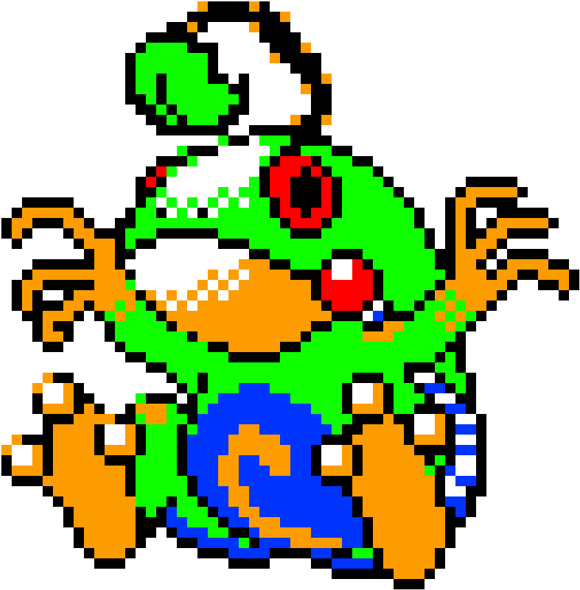 Politoed A Year Ago And Also Made Pixel Art Of These - Pixel Art Clipart (1200x1200), Png Download