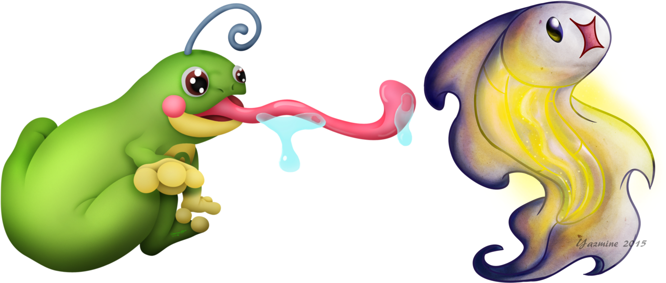 Politoed And Tynamo - Politoed Tongue Clipart (1356x588), Png Download