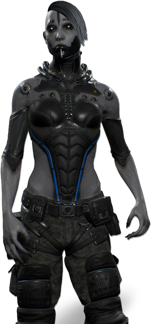 Visse - Black Legion - Ut4 Skin Clipart (658x1088), Png Download