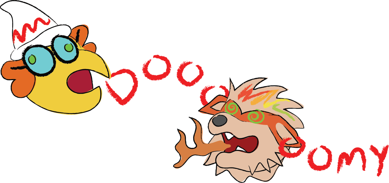 Doooooooomyderp - Cartoon Clipart (1278x602), Png Download