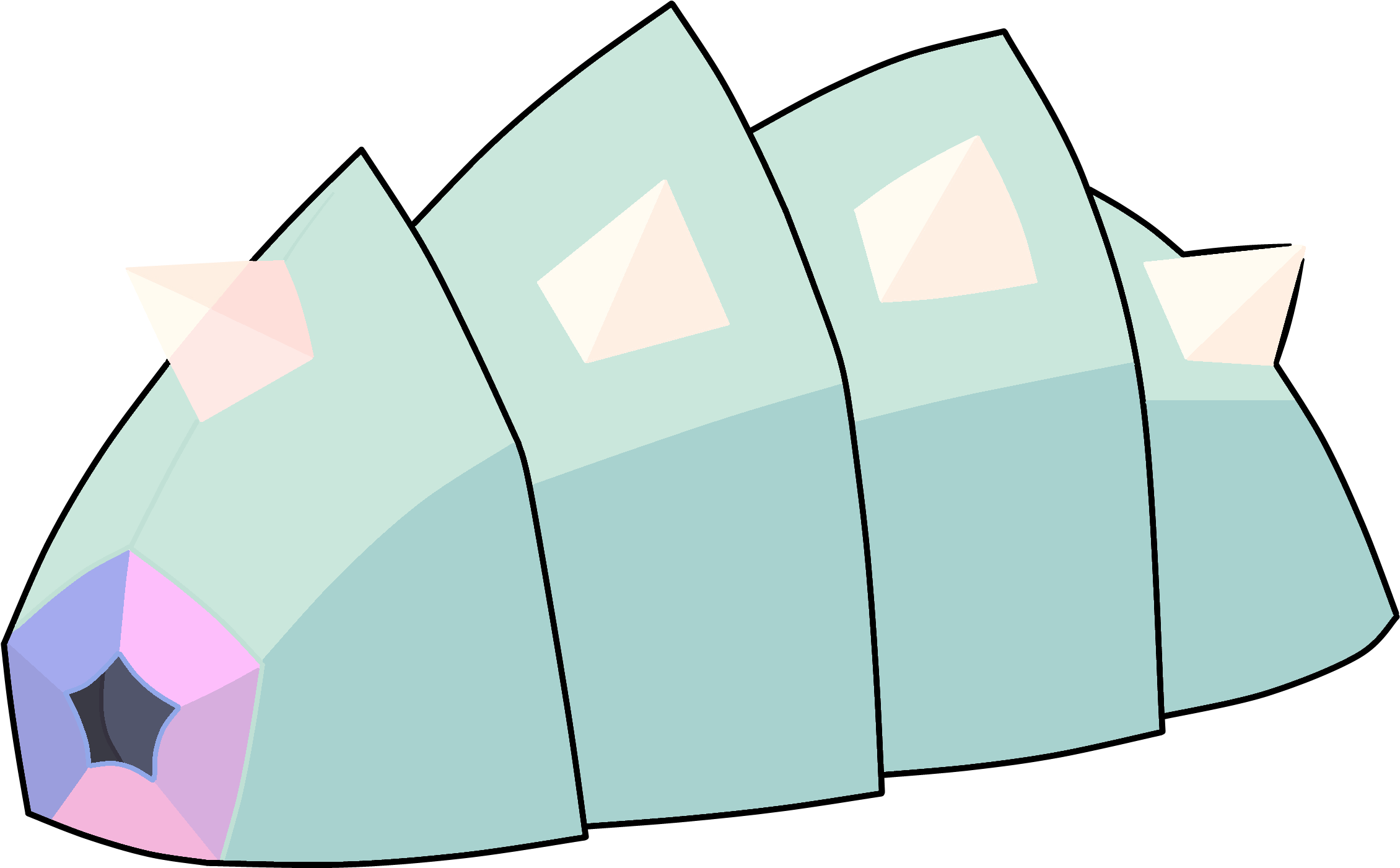 Picture Royalty Free Gems Hard Free On Dumielauxepices - Steven Universe Gems Monsters Clipart (2352x1530), Png Download