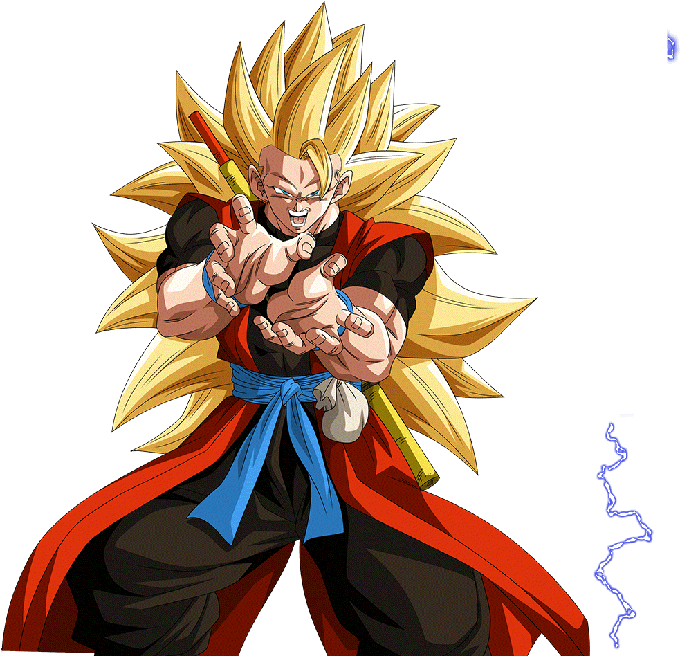 Fluffedited The Face Of One Of Ssj3 Xeno Goku's Closeups - Goku Clipart (1024x1024), Png Download