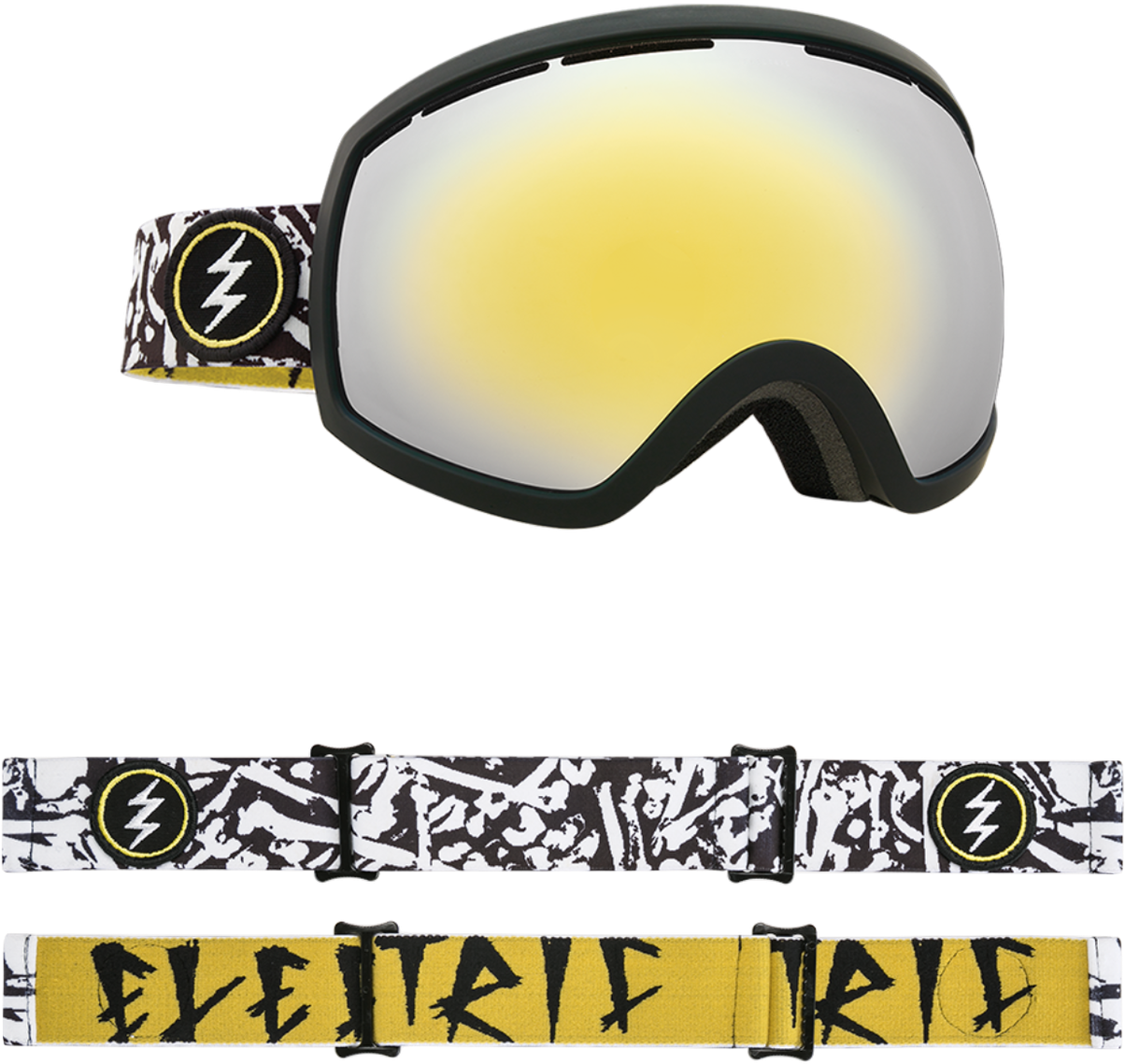 Electric Egx Gold Chrome Lens Clipart (1280x1216), Png Download