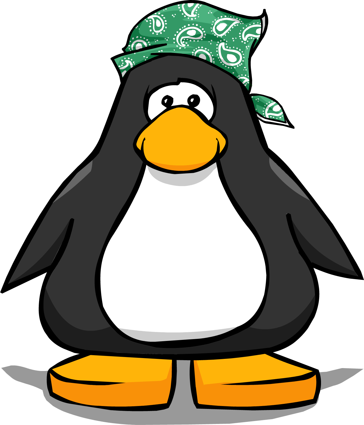 Image Green Paisley On A Player Card - Penguin With A Top Hat Clipart (1380x1613), Png Download