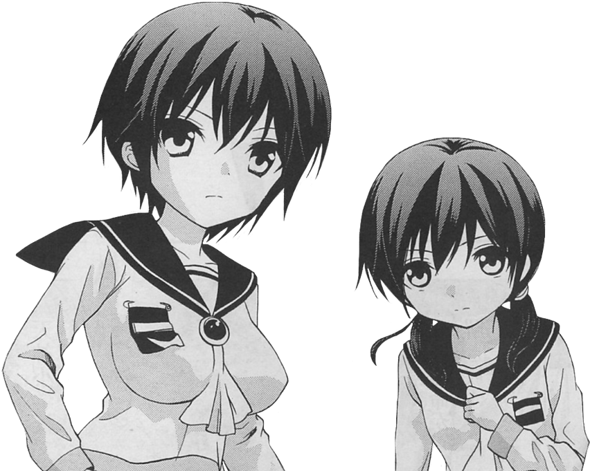 Naomi Nakashima And Ayumi Shinozaki Manga Transparent - Anime Clipart (1209x1280), Png Download