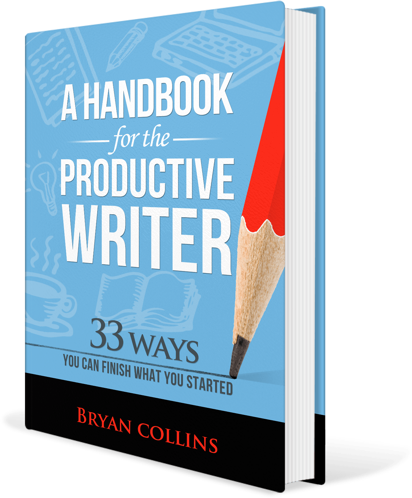 A Handbook For The Productive Writer - Book Cover Clipart (1602x1899), Png Download