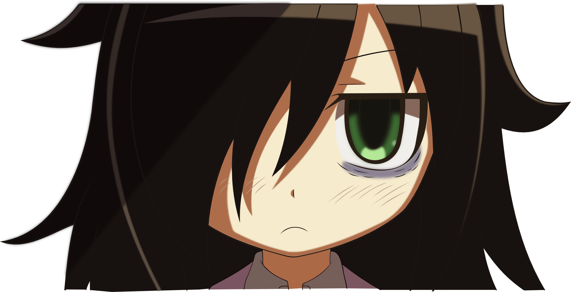 Tomoko Kuroki Profile Clipart (2000x1025), Png Download